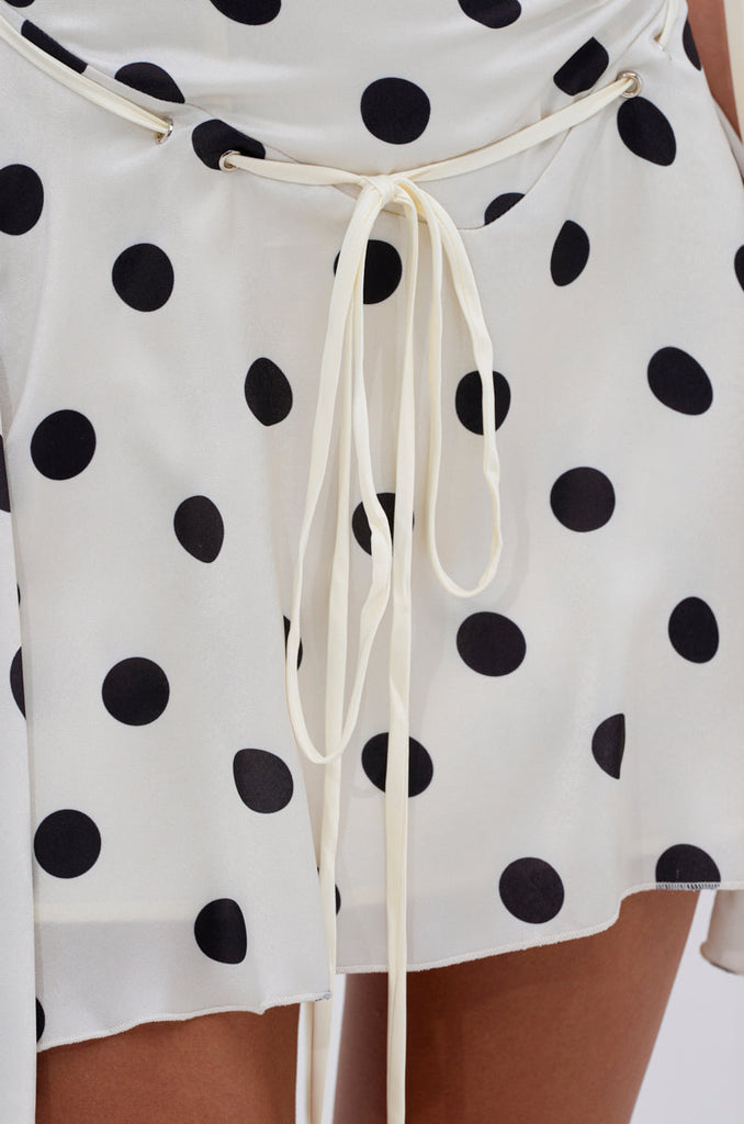 SWEET TALK POLKA DOT MINI DRESS
