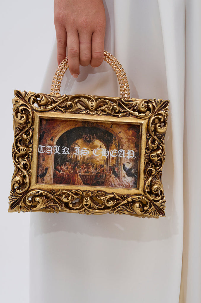 TALK IS CHEAP FRAME BAG