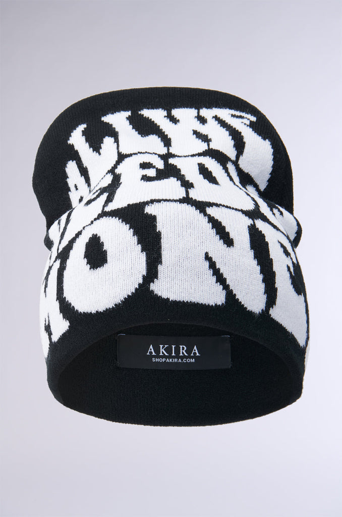 ALL WE NEED IS MONEY BLACK BEANIE