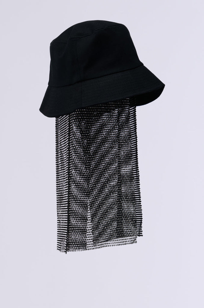 STRAIGHT DRIPPIN BUCKET HAT IN BLACK
