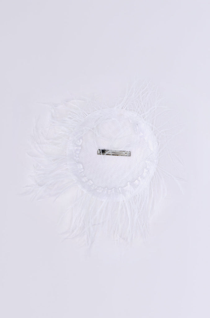 FEATHER FAN CLIP ON HAT