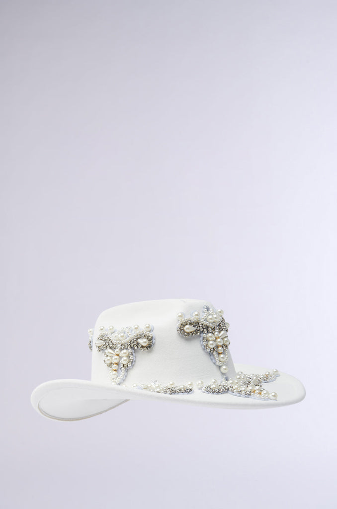 BOUJEE PEARL COWBOY HAT