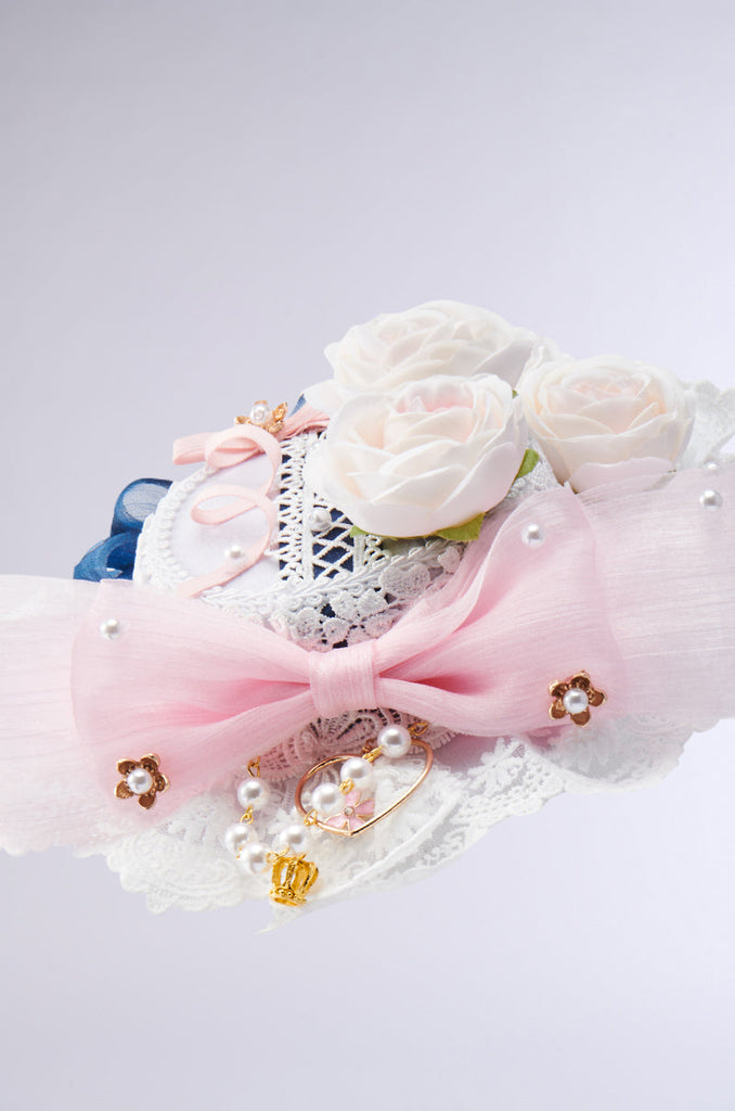 MARIE EMBELLISHED CLIP ON HAT