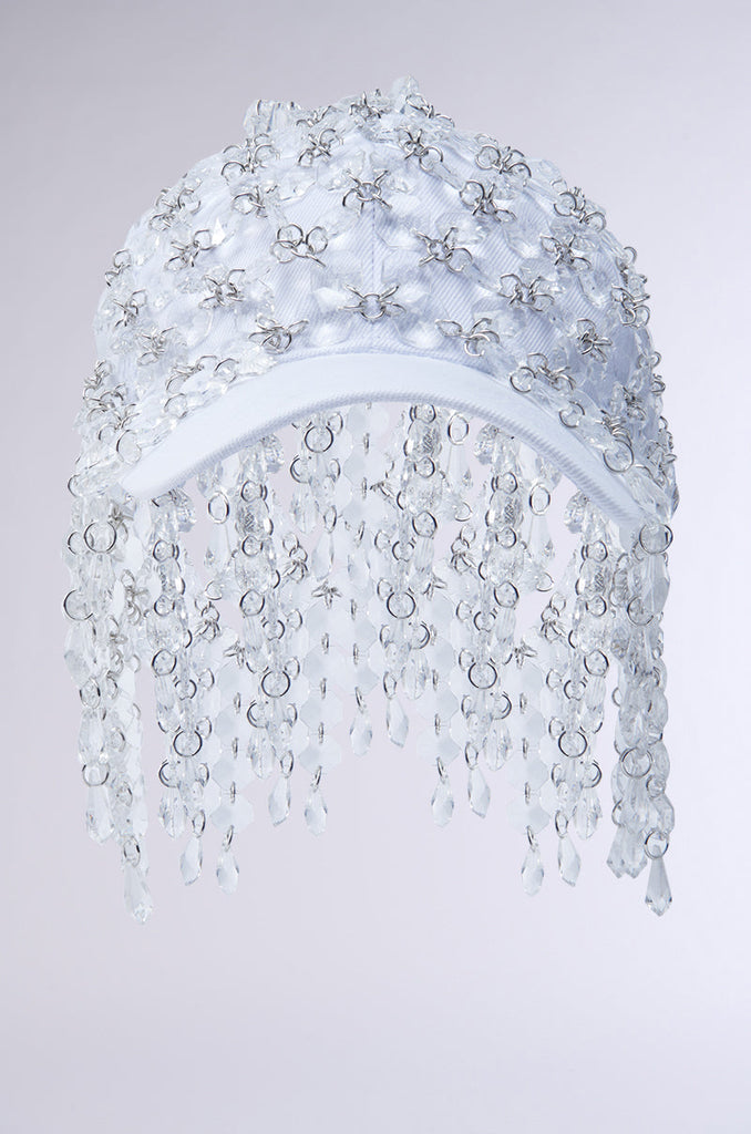 IN THE CLEAR BEADED HAT