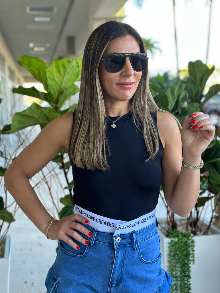 "Camilla" Denim High Waisted Pants