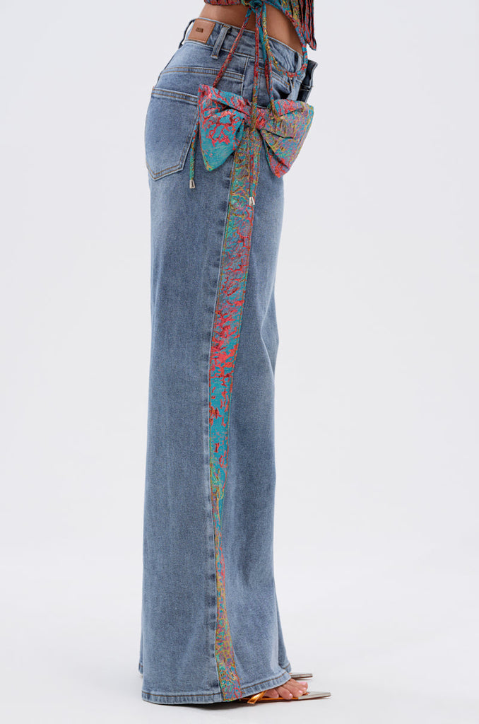 PRETTY GIRL PROBLEMS DENIM WITH BOW