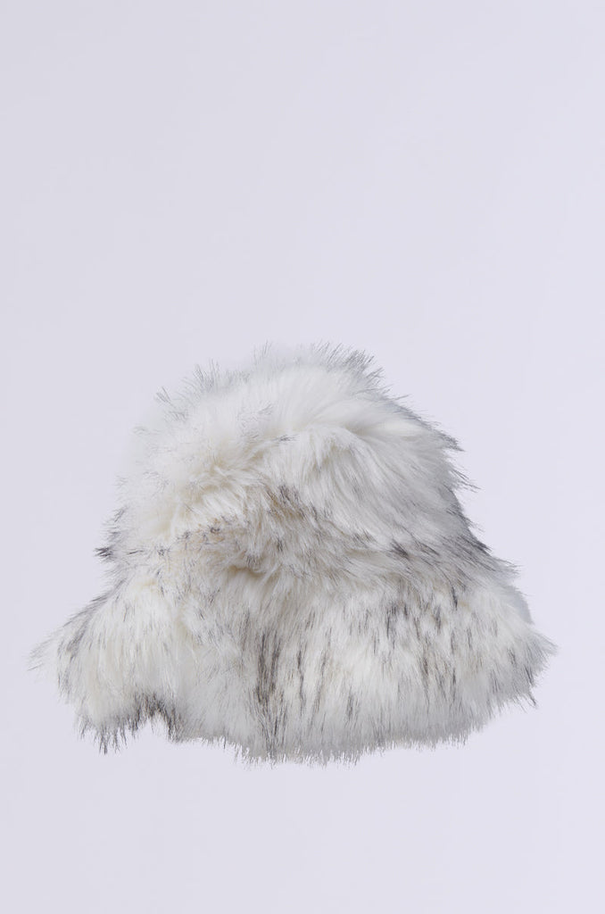 ICE QUEEN FAUX FUR BUCKET HAT