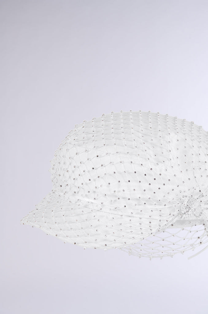 HERE FOR IT RHINESTONE HAT