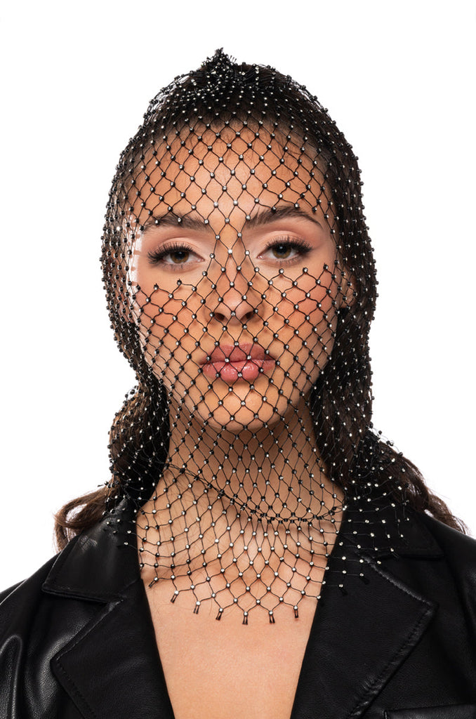 LUXE LIFE RHINESTONE BALACLAVA