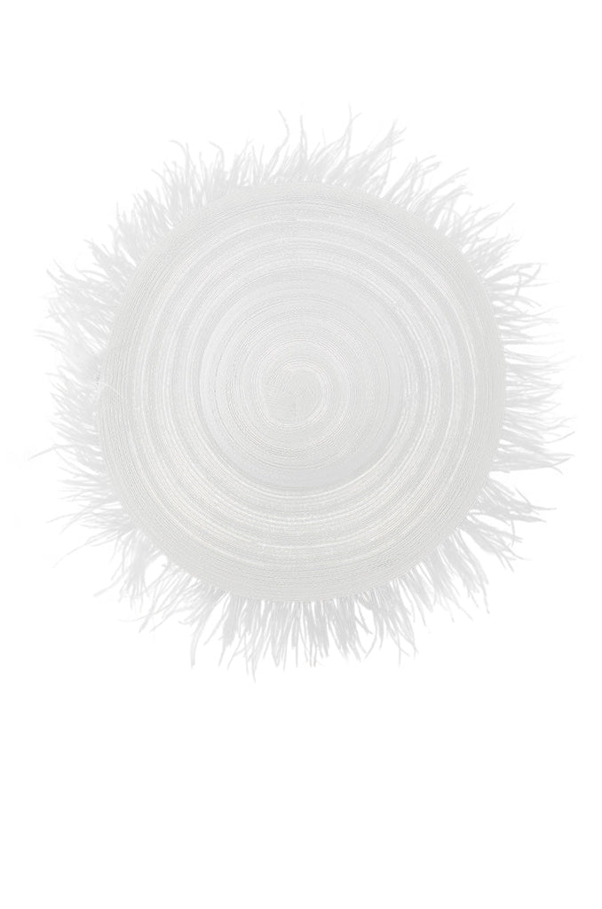 LUXE LIVING FEATHER SUN HAT