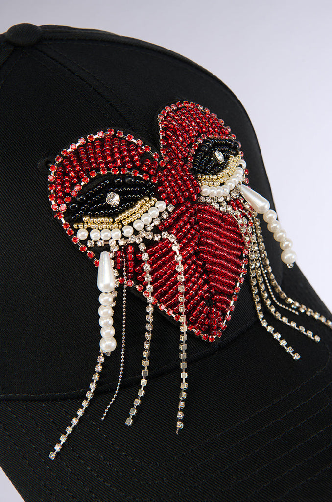 NO TEARS EMBELLISHED HAT